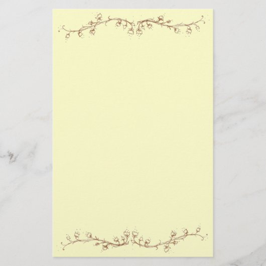 Maiglöckchen Briefpapier (Vorderseite)