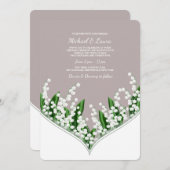 Maiglöckchen-Einladung Einladung (Vorne/Hinten)