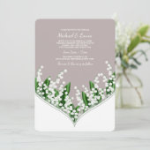 Maiglöckchen-Einladung Einladung (Stehend Vorderseite)