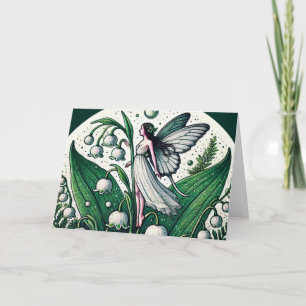 Maiglöckchen Fee Illustration Frühling Karte