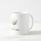 Maiglöckchen-Geburtsblumen-Wasserfarbtasse Kaffeetasse (VorderseiteRechts)