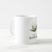 Maiglöckchen-Geburtsblumen-Wasserfarbtasse Kaffeetasse (Vorderseite Links)