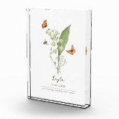 Maiglöckchen-Geburtsmonatsblume Fotoblock (Rechts)
