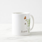 Maiglöckchen-Geburtsmonatsblume Kaffeetasse (VorderseiteRechts)