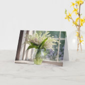Maiglöckchen-Geburtstagsstrauß Karte (Gelbe Blume)