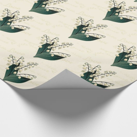 Maiglöckchen Geschenkpapier (Ecke)