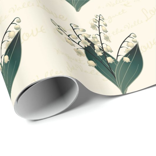 Maiglöckchen Geschenkpapier (Rolleneckpunkt)