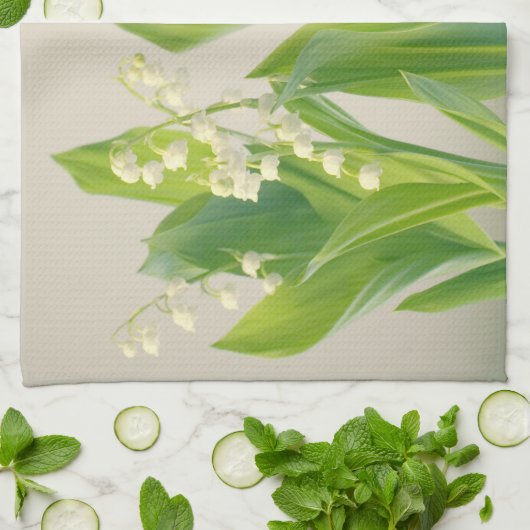 Maiglöckchen Geschirrtuch (Gefaltet)