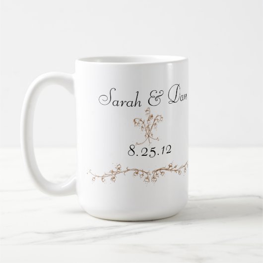 Maiglöckchen-Hochzeit Kaffeetasse (Links)