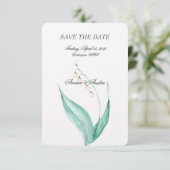 Maiglöckchen-Hochzeit Save The Date (Stehend Vorderseite)