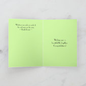 Maiglöckchen-Hochzeits-beste Wünsche Karte (Innenseite)