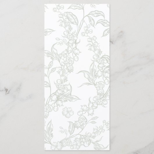 Maiglöckchen-Hochzeitsprogramm Programm (Rückseite)