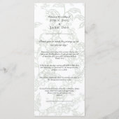 Maiglöckchen-Hochzeitsprogramm Programm (Vorderseite)