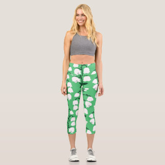 Maiglöckchen in Smaragdgrün-Tragetasche Capri Leggings