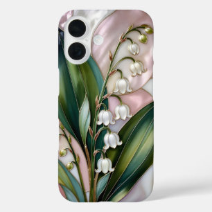 Maiglöckchen iPhone-Hülle im Stil von Buntglas iPhone 16 Hülle