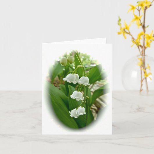 Maiglöckchen Karte (Gelbe Blume)