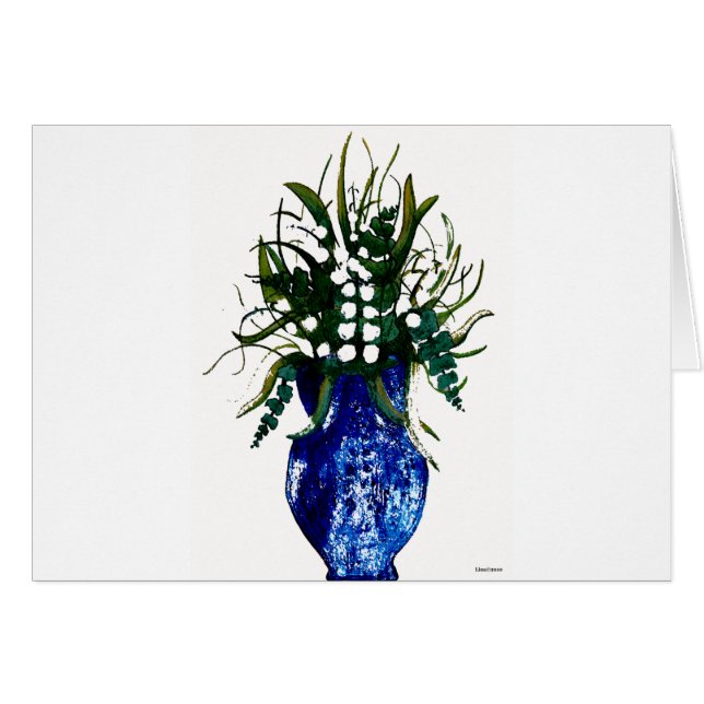 Maiglöckchen-Karte (Vorderseite (Horizontal))