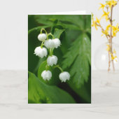 Maiglöckchen-Karte Karte (Gelbe Blume)