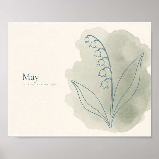 Maiglöckchen-Kunstprint | Maiblume Poster (Vorne)
