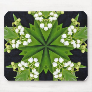 Maiglöckchen-Mandala Mousepad