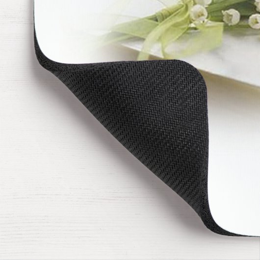 Maiglöckchen mit Bibel Mousepad (Ecke)