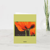 Maiglöckchen-Monogramm-Anmerkungs-Karte (Rückseite)