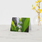 Maiglöckchen Notecard Karte (Gelbe Blume)