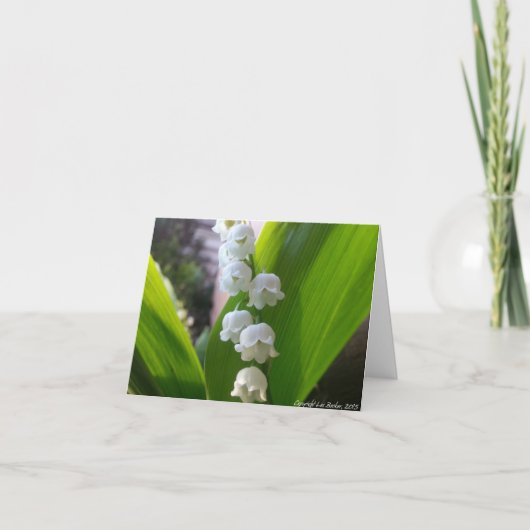 Maiglöckchen Notecard Karte (Vorderseite)