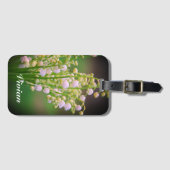 Maiglöckchen personalisiert gepäckanhänger (Vorderseite (Horizontal))