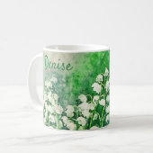Maiglöckchen Personalisierte Tasse Kaffeetasse (Vorderseite Links)
