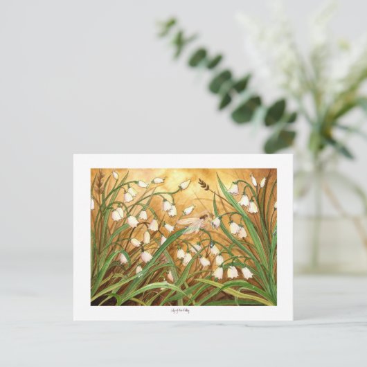 Maiglöckchen Postkarte (Stehend Vorderseite)