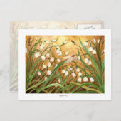 Maiglöckchen Postkarte (Vorne/Hinten)