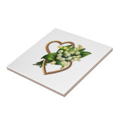 Maiglöckchen und Herzen Fliese (Seite)