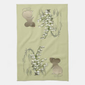 Maiglöckchen-und Mäuseamerikaner MoJo Küche Geschirrtuch (Vertikal)