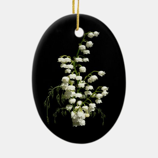 Maiglöckchen-Verzierung Keramikornament (Hinten)