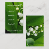 Maiglöckchen-Visitenkarte Visitenkarte (Vorne/Hinten)