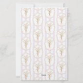 Maiglöckchen-Wasserfarben-Monogramm-Blumenmuster Briefpapier (Rückseite)