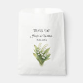 Maiglöckchen Weiße Blumige Hochzeit Geschenktütchen (Vorderseite)