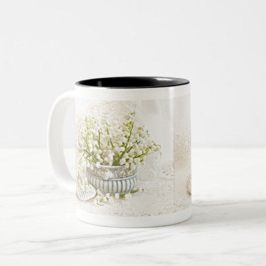 Maiglöckchen Zweifarbige Tasse (Vorderseite Links)