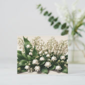 Maiglöckchenblumen Feiertagspostkarte (Stehend Vorderseite)