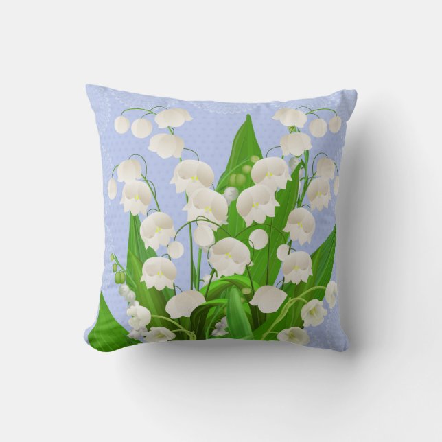 Maiglöckchenblumenkissen Kissen (Vorderseite)