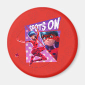 Maikäfer | Felder auf Lila Grafik Magnet (Vorne)