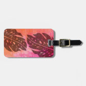 Maikai Hawaiian Monstera Leaf Krawatte-Dye Blend Gepäckanhänger (Vorderseite horizontal)