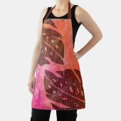 Maikai Hawaiian Monstera Leaf Krawatte Dye Fuchsia Schürze (InSitu)