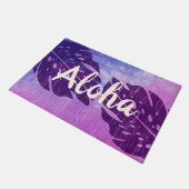 Maikai hawaiische Monstera Fußmatte (Schrägansicht)