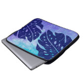 Maikai hawaiischer Monstera Blatt-gefärbte Laptopschutzhülle (Vorne Knopf)