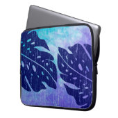 Maikai hawaiischer Monstera Blatt-gefärbte Laptopschutzhülle (Vorderseite Links)