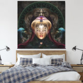 Maikia - The Mystic Guardian Canvas Print Leinwanddruck (Insitu (Schlafzimmer))