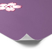 Maiko Kokeshi Doll - Blue Kimono Geisha Girl Poster (Ecke)