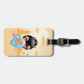 Maiko Kokeshi Doll - Niedliches japanisches Geisha Gepäckanhänger (Vorderseite horizontal)